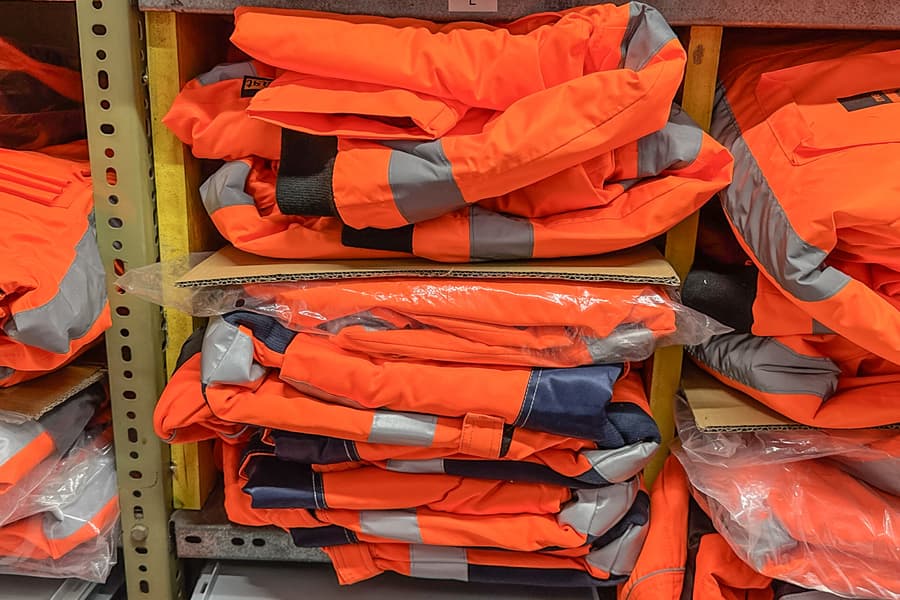 Posten Arbeitswinterjacken, bedruckt - Gr. L